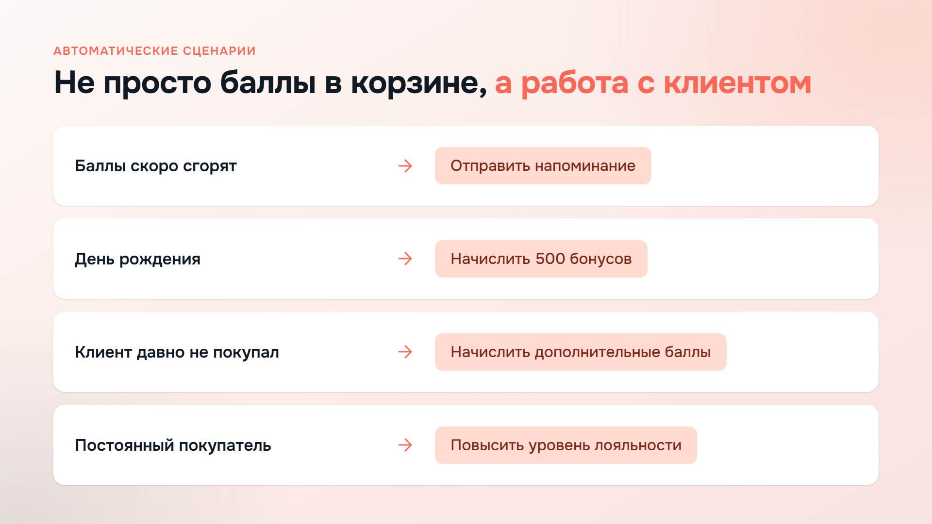 Фото 6: &laquo;Программа лояльности |  уровни, баллы, холдирование, единый счет для онлайн и оффлайн | Октопус CDP&raquo;
