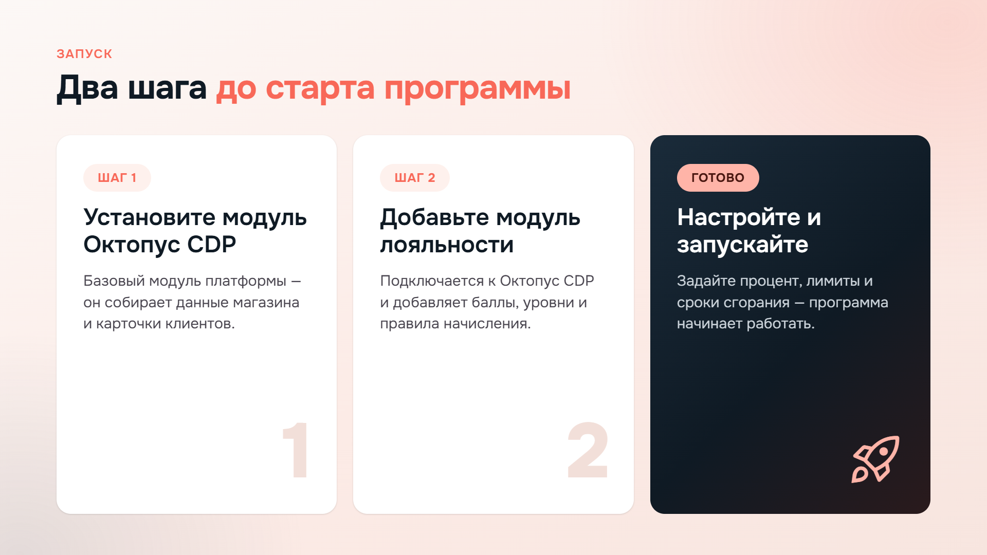 Фото 7: &laquo;Программа лояльности |  уровни, баллы, холдирование, единый счет для онлайн и оффлайн | Октопус CDP&raquo;